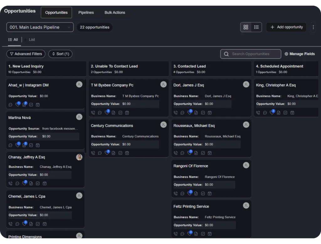 Lead Management DOCflow digitalonecore
