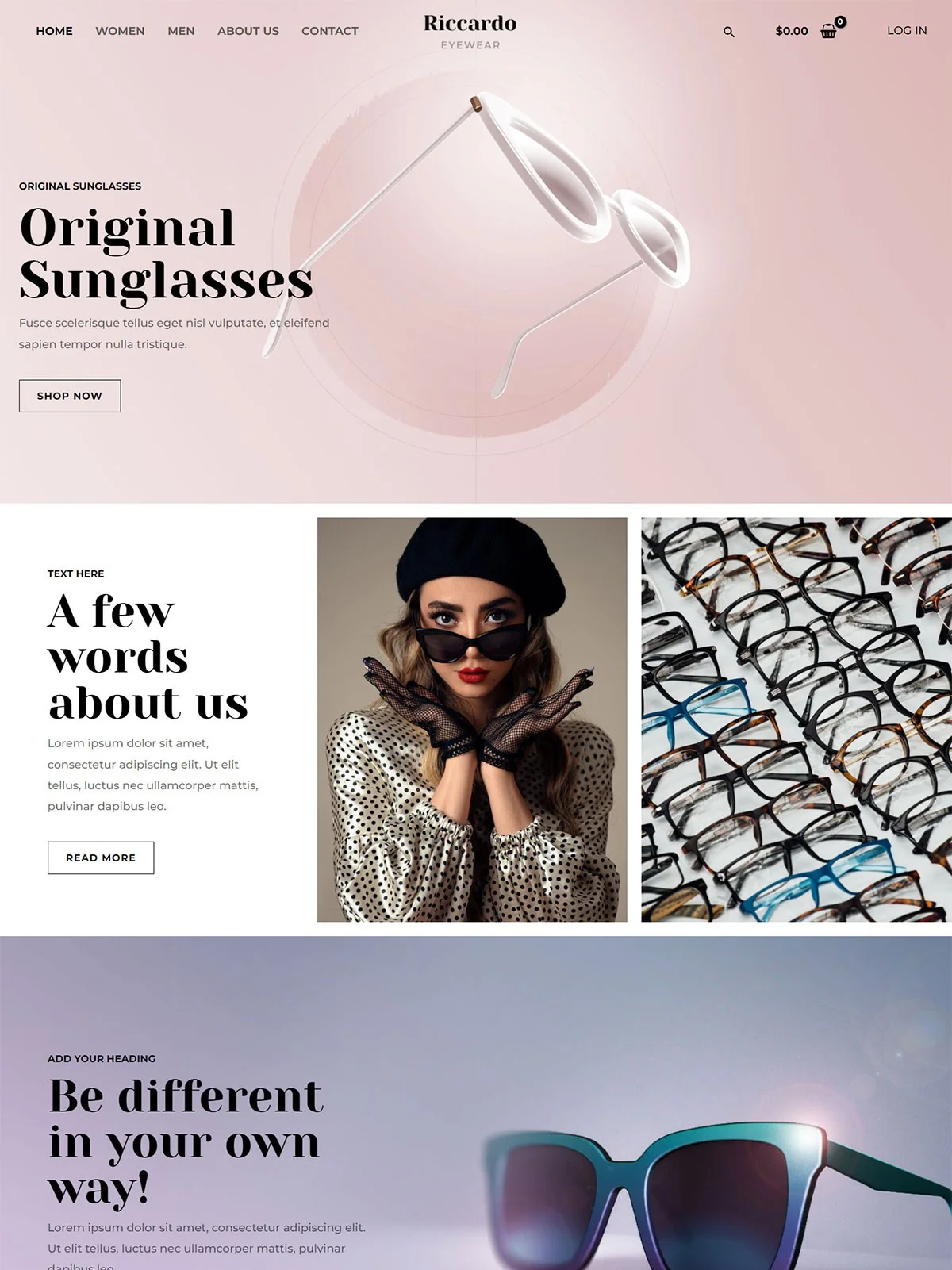 Eyewear Store Demo Digital Onecore